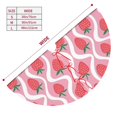 thumbnail image 3 of Sikiie Strawberries 30-48 inches {designName} Print Christmas Tree Skirt Snowman Xmas Tree Skirt with Edge Christmas Decorations for Holiday Party30", 3 of 7