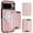 Rosegold, variant on Allytechgroup 2 in 1 Wallet Case for Google Pixel 10A, Detachable Magnetic Back Cover Compatible with Magsafe & Car Mounts Cards Holder Shock-Absorbent Phone Case for Women Men,Rosegold
