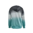 thumbnail image 5 of Seyurigaoka Women Juniors Casual Hoodie, Contrast Color Long Sleeve Hooded Pullover Tops Blouse, 5 of 7