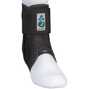 ASO Speed Lacer Black Ankle Brace Medium 12-13" Ankle Circumf. Lace Up for the Foot 223614