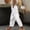 White, variant on Endives Women's Cotton Linen Pant Spring Pants Tie Up Solid Color Casual Elastic Waist Pants with Pockets Summer Trendy Pink