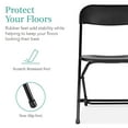 thumbnail image 6 of Best Choice Products Set of 4 Folding Stacking Plastic Chairs w/ Non-Slip Feet, 350lb Capacity - Black, 6 of 8