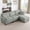 Gray, variant on MAYEERTY 85 Inch Chenille Modular Sectional Sofa, DIY Combination Convertible Sofa with Storage Ottoman, for Living Room, Apartment