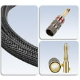 thumbnail image 6 of Meamaz 10FT 2 Male-to-Male Connectors Banana Plugs, Hi Fi Speaker Wire, Electrical OFC 12 Gauge Wire 100% Copper Audio Cable,1 Pack, 6 of 9