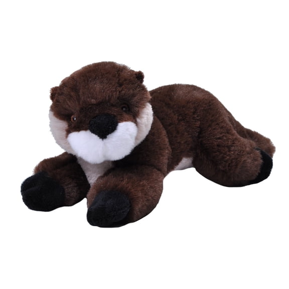 Wild Republic EcoKins Mini River Otter Stuffed Animal 8 inch, Eco Friendly Gifts for Kids, Plush Toy, Handcrafted Using 7 Recycled Plastic Water Bottles