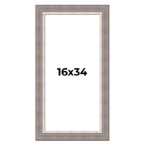 16x34 Frame Grey Real Wood Picture Frame Width 2.75 Inches | Interior Frame Depth 0.5 Inches |