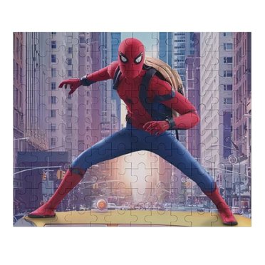 Spiderman Wooden Cartoon Puzzles for Children Children's Educational Preschool Puzzles 120 PCS