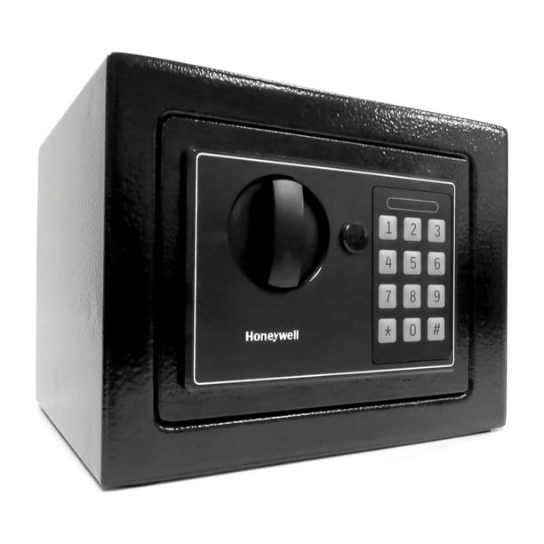 Honeywell Safes, 0.15 Cu ft, Navy Compact Steel Digital Lock Security