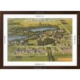 thumbnail image 5 of Art.com Aerial View of Notre Dame University, Indiana Art Print, Brown Frame Wall Art, 44" x 32", 5 of 5