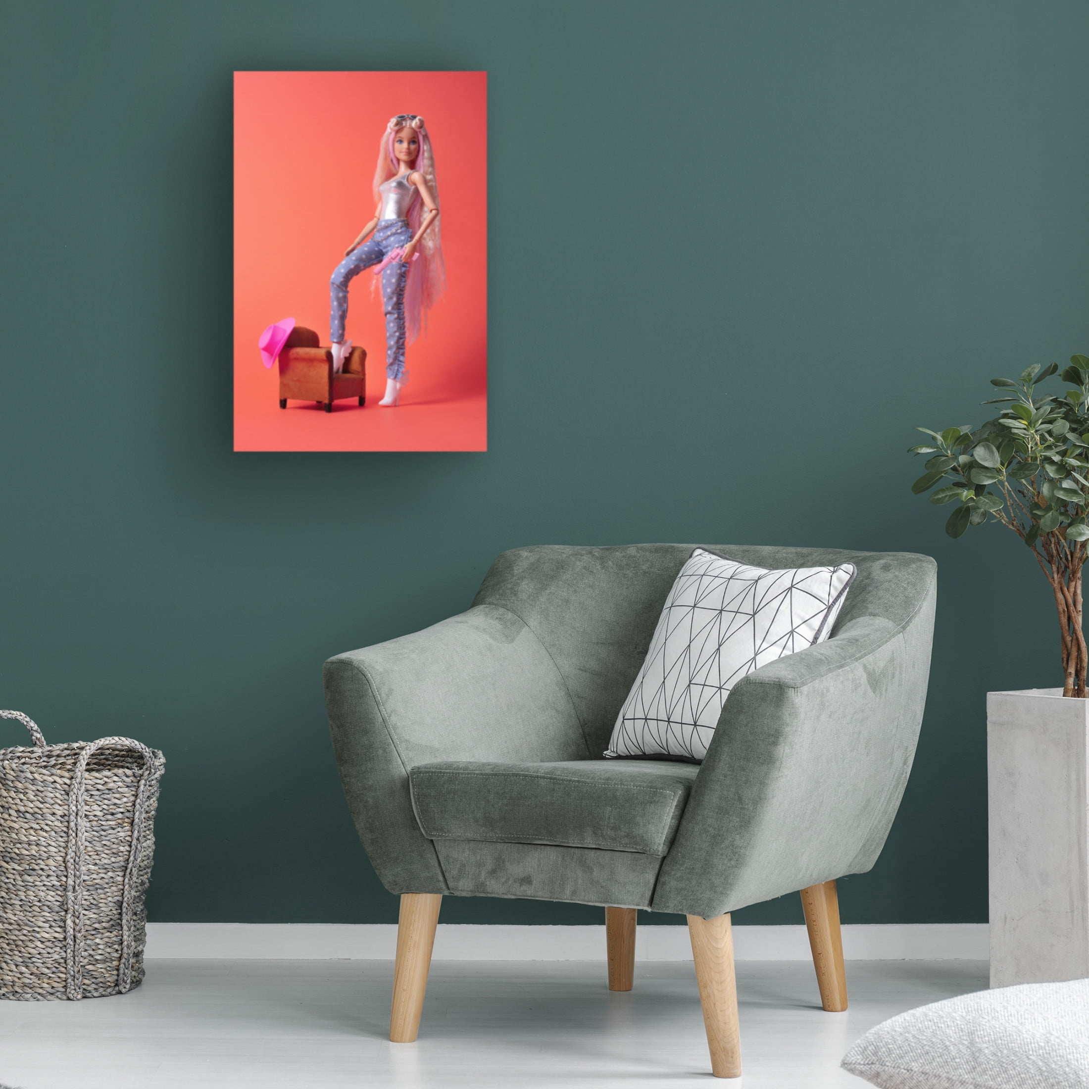 Canvas Wall Art - Julia Ramiro 'Cowgirl' Wall Art for Living Room, Bedroom, or Office D?cor by Trademark Fine Art - 22 x 32 Inches
