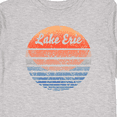 thumbnail image 4 of Inktastic Lake Erie Distressed Retro Sunset Boys or Girls Long Sleeve Toddler T-Shirt, 4 of 5