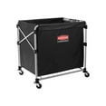thumbnail image 4 of Rubbermaid Commercial Collapsible X-Cart Steel Eight Bushel Cart 24 1/10w x 35 7/10d Black/Silver, 4 of 8