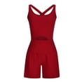 thumbnail image 3 of RQYYD Womens Workout Athletic Romper One Piece Jumpsuits Womens Running Onesie Workout Outfits Exercise Yoga Clothes Overall Gym, 3 of 4