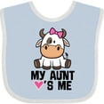 thumbnail image 3 of Inktastic My Aunt Loves Me Girl Cow Girls Baby Bib, 3 of 4