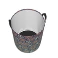 thumbnail image 4 of YFYANG Waterproof Laundry Hamper, Retro Abstract Floral Laundry Basket Oxford Fabric with Handle Foldable, M, 4 of 8