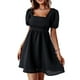 thumbnail image 5 of SAYOO Vestido de manga corta de cuello cuadrado SAYOO  moda, 5 of 9