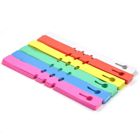Plant Labels 600pcs Plant Tree Tags Plastic Wrap Around Hanging Nursery Garden Labels Stakes Markers Reusable (20x2cm, 6 color)