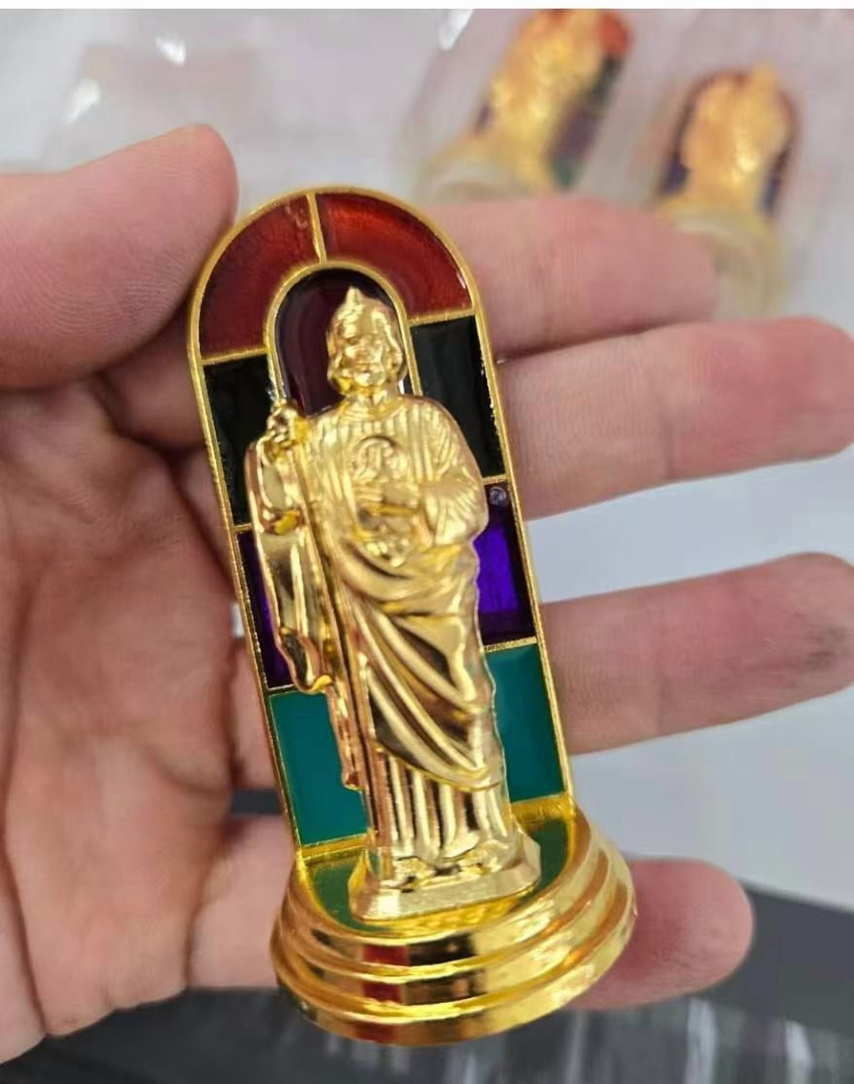 Set of 12 -2.5" St Jude San Judas Tadeo ,mini Figurine Statue baptism favor