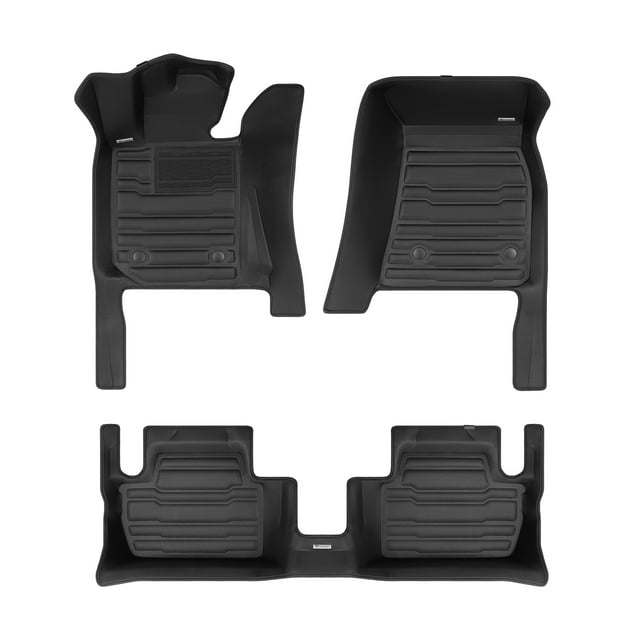 TuxMat - For BMW 2-Series Coupe 2022-2026 Models - Custom Car Mats - Maximum Coverage, All Weather, Laser Measured - This Full Set Includes 1st and 2nd Rows
