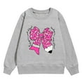 thumbnail image 4 of Chandails en Molleton Garçons Manches Longues Filles Imprimé Chandail en Molleton Col Rond Chandail Tops Vêtements Automne Chandails en Molleton Preppy pour Filles 6-7 Ans, 4 of 4