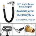 thumbnail image 1 of ALLTIMES Air Inflation Extension Hose Adapter Portable Tire Inflator Air Pump for Car Bike Motorcycle Bicycle Air Filling, Standard US Fine Thread Connection (5/16 x 32 TPI), 1 of 8