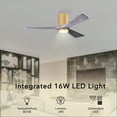 thumbnail image 4 of Matthews Fans - Irene-3HLK Three Blade Flush Mount Ceiling Fan with Integrated, 4 of 6