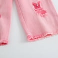 thumbnail image 5 of Gubotare Girls Two Piece Set Girls Clothes Back to School Outfits Print Sweatsuit with Leggings Kids Sweatpants Set Size 11-12 (Hot Pink,11-12 Years), 5 of 8