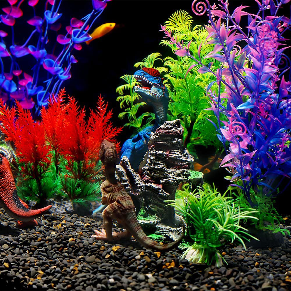 Castle Aquarium Ornament Plastic Decoration Plant for Fish Tank Accessories 