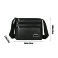 thumbnail image 3 of Crossbody Bag for Women Men QTOCIO Premiums Textured Leather Shoulder Crossbody Bag Adjustable Strap Lightweight Spacious Handbag for Travel Work Daily Necessary, 3 of 5