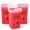 Red, variant on Yellow 1 Quart (3-Pack) Sharps Container for Home Use, Needle Disposal Containers, Biohazard Containers, Syringe Disposal, Small Portable Container for Travel, Professional Sharp Waste Disposal