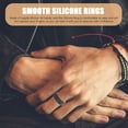 thumbnail image 3 of 10pcs Elastic Silicone Rings Flexible Finger Rings Sports Rings Silicone Rings for Men, 3 of 6