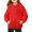 X10 Red, variant on Confree Sweatshirts For Girls Color Block Long Sleeve Hoodie Spring Autumn Dailywear Fashion Comfortable Little Girls Pullover Top Size 5-6 Years Beige