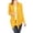 Mustard, variant on Women's Long Sleeve Draped Neck Open Front Waist Length Solid Cardigan