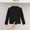 Black, variant on BRGZLK Kids Long Sleeved T-Shirt Girls Fall Winter Cute Solid Color Ruffled Base Layer Top Loose Round Neck Casual Versatile T-Shirt Beige 6-7 Years