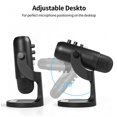 thumbnail image 3 of Microphone à Condensateur Prise 3.5mm Microphone Usb pour Pc Enregistrement Informatique Studio Diffusion en Direct Noir, 3 of 5