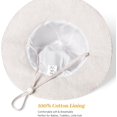 thumbnail image 3 of Baby Girl Sun Hat Summer Foldable Beach Hats with UPF50+ Sun Protection Wide Brim Toddler Bucket Hat Cap, 3 of 5