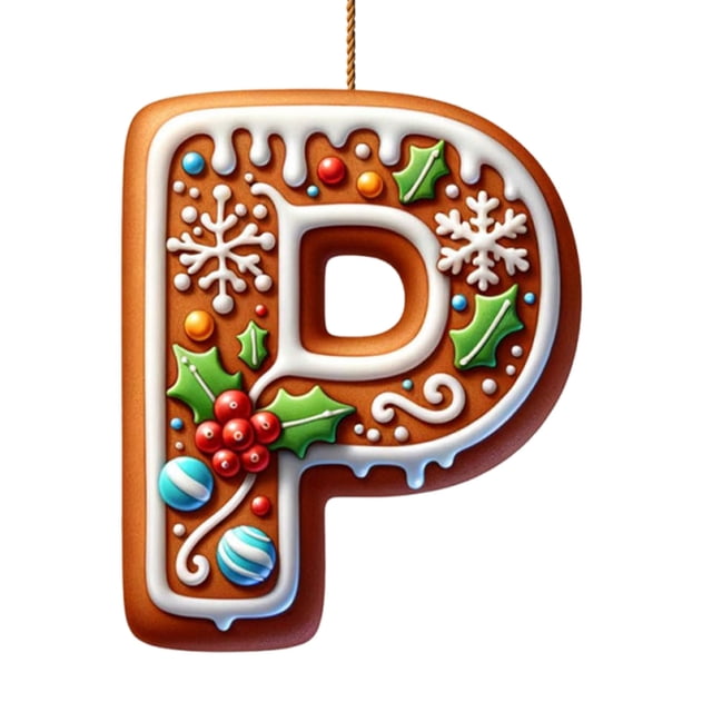 Adornos Navideños Colgantes con 26 Letras para Árbol de Navidad, Adornos Navideños Personalizados para Hacer Tú Mismo, Decoración Navideña, Decoración Colgante para Árbol de Navidad.