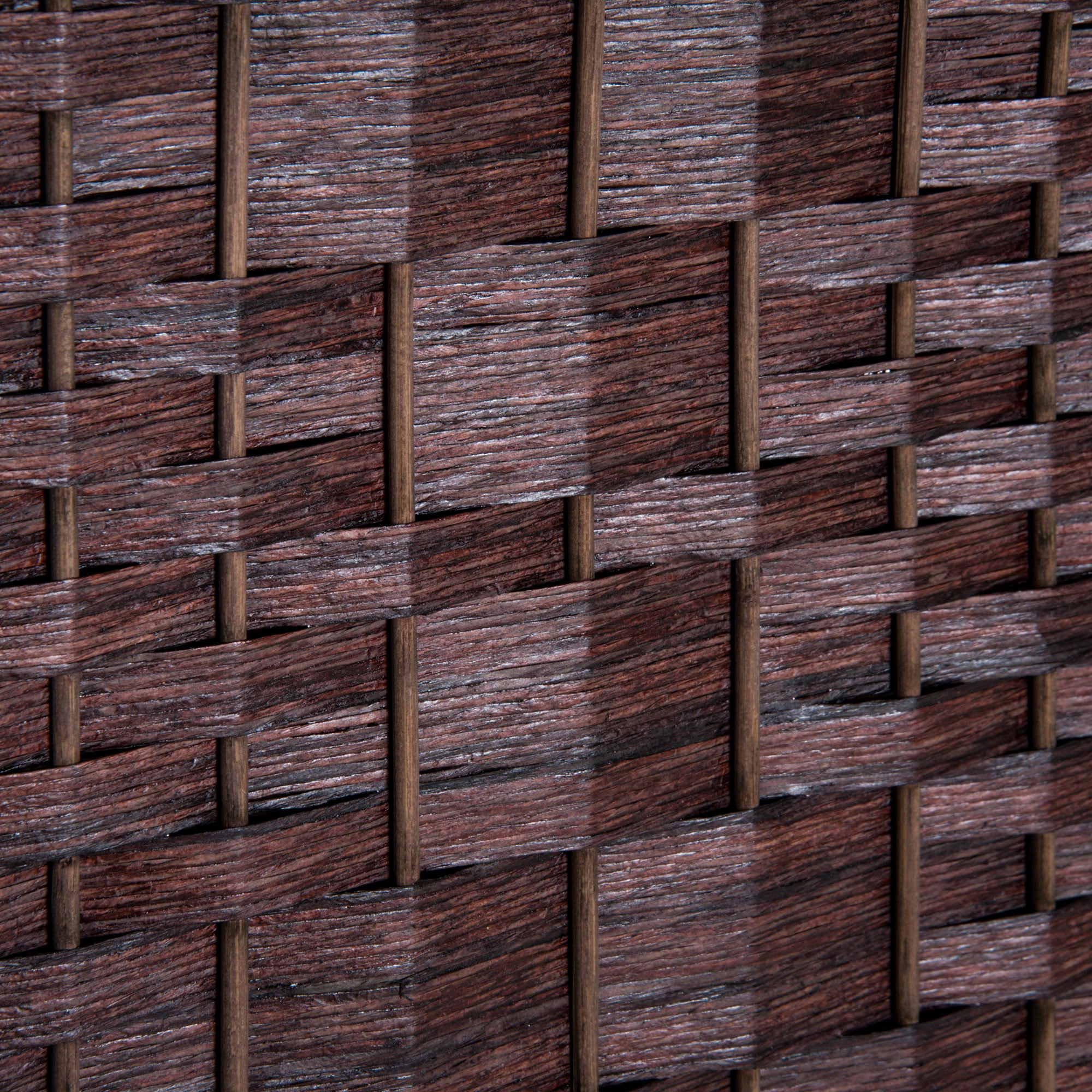 Privacy Screen 6' Tall Wicker Weave 3 Panel Room Divider Privacy Screen - Brown,Partition Screen