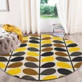 thumbnail image 4 of Leaf design rugs, Floral carpet, Tufted area rug, 17x17 Bed, Kids, Living, room, Round shape, 4 of 6