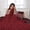 Chili Pepper, variant on Ashford Home Faux Fur WarmWell Blanket, 90x92 inches in Twilight Blue– Soft Plush Fleece Throw Blanket