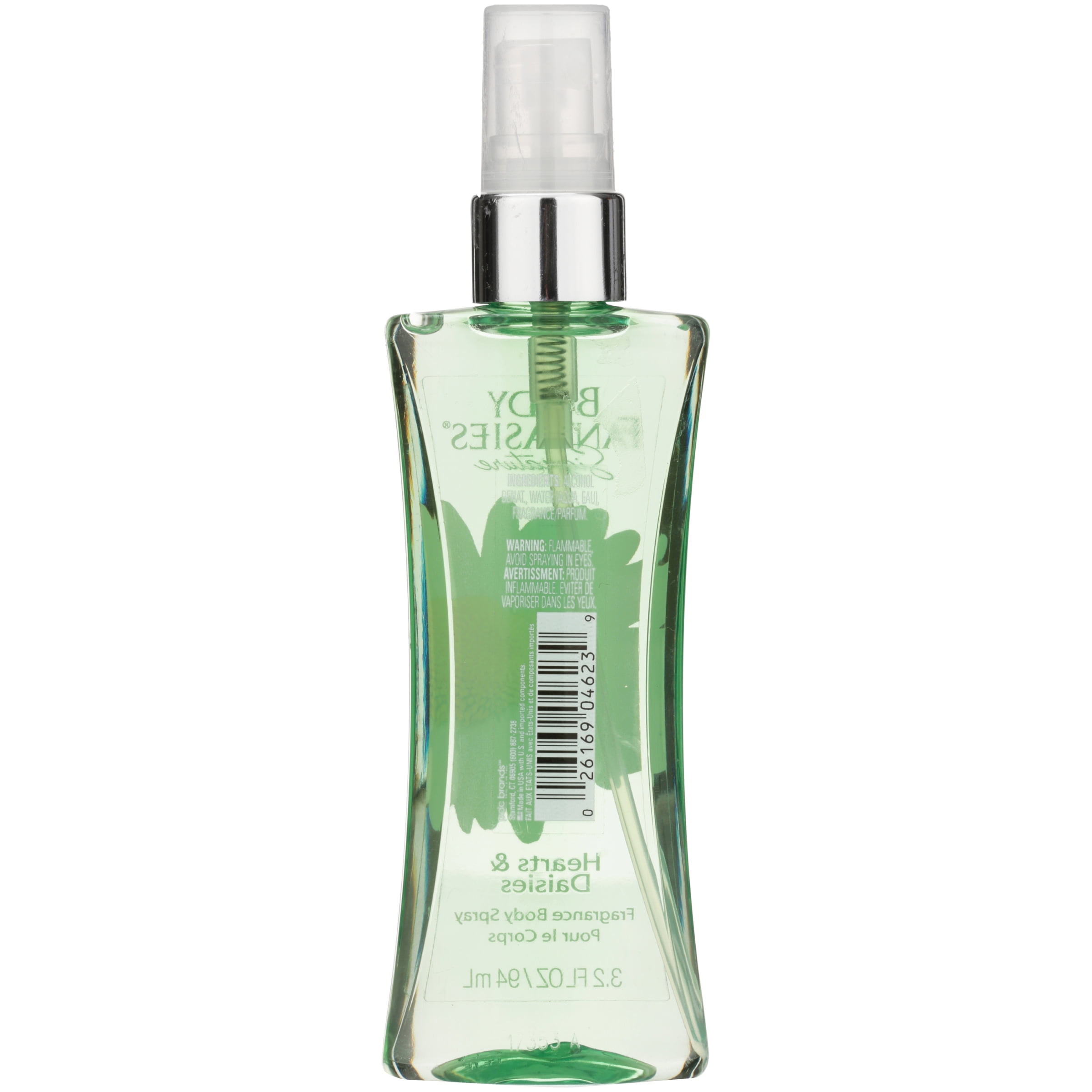 Body Fantasies Signature Hearts & Daisies Unisex Body Spray, 3.2 Oz