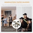 thumbnail image 4 of USHOBE 6Pcs Graduation Party Photo Booth Props Round Paper Glasses for School Celebrations, 4 of 8