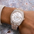 thumbnail image 2 of Pre-Owned Rolex Sky-Dweller 42MM 326935 Silver Dial Diamond Bezel 18K Rose Gold Full Diamond Oyster Bracelet 25.75ct, 2 of 9