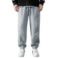 thumbnail image 6 of Htwon Men Active Casual Sweatpants Joggers Slim fit Gym Sport Trousers Track Pants Gray M, 6 of 12