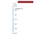 thumbnail image 2 of Unique Bargains 2pcs Growth Chart 200cm Metric Height Chart Ruler Wall Decor with Marker Pen, Light Blue, 2 of 6