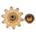 thumbnail image 3 of 100 Uds. Remache en forma de girasol ropa zapatos bolsa DIY decoración remaches accesorios (bronce), 3 of 8