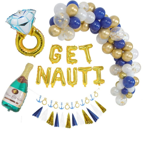 Nautical Bachelorette Party Decorations I Last Sail before the Veil Bachelorette Decorations I Get Nauti Bachelorette Decoration Set