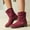 Wine, variant on Viluyesy Womens Mid Calf Boots, Chunky Heels Trendy Tassel Round Toe Fall Winter Western Suede Boots Black