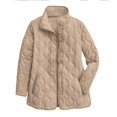 thumbnail image 7 of Wuxian Womens Winter Jacket Stand Collar Long Sleeve Button Down Plus Size Lightweight Quilted Puffer Coats Loose Fit Comfortable Warm Thick Outerwear,White,L, 7 of 7
