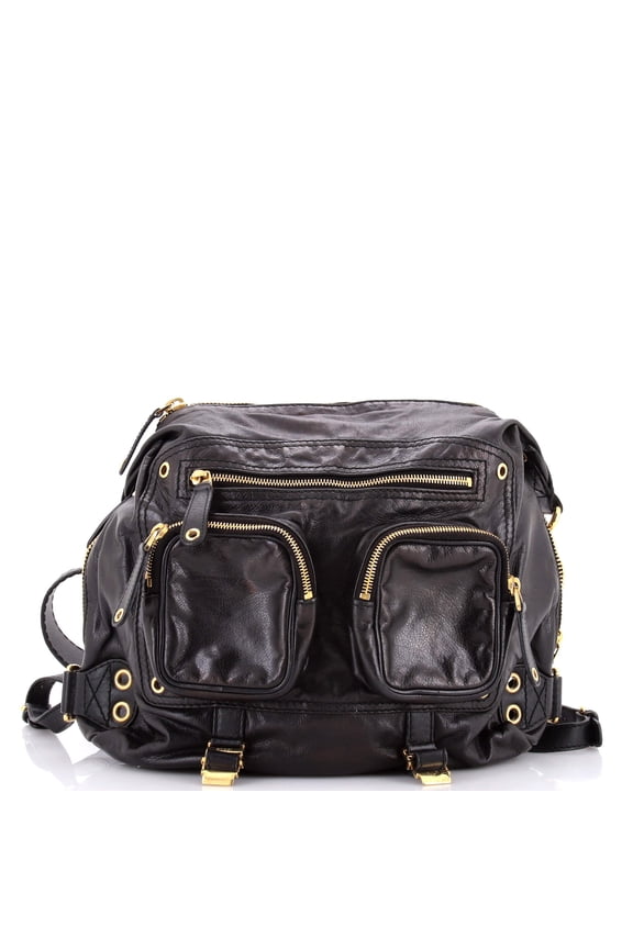 Pre-Owned Darwin Convertible Backpack Leather Medium By Rebag